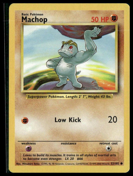 Machop #052/102 Base Set LP
