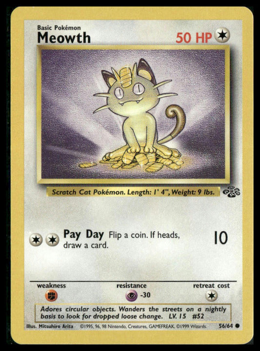 Meowth #56/64 Jungle LP