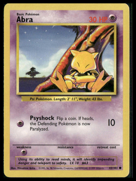 Abra #043/102 Base Set LP