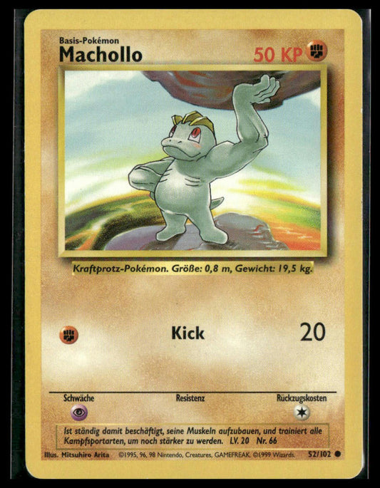 Machop #052/102 German Base Set LP