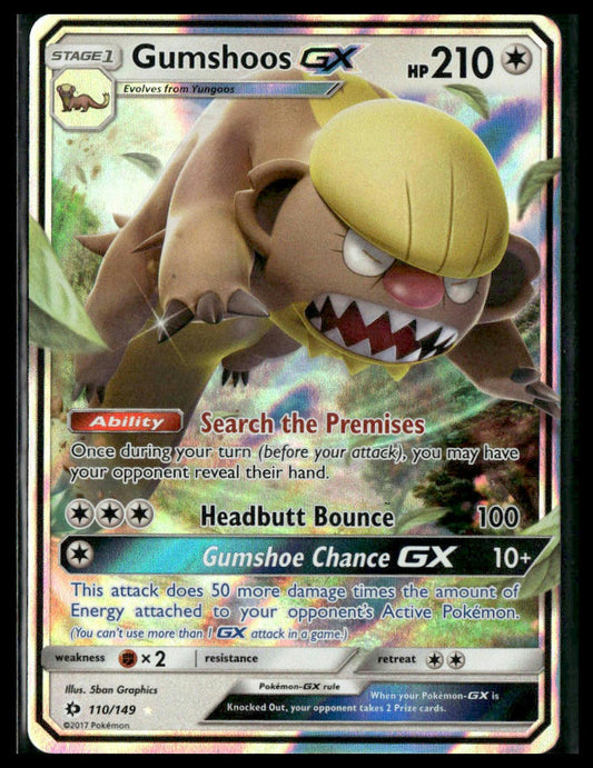 Gumshoos GX #110/149 SM Base Set NM