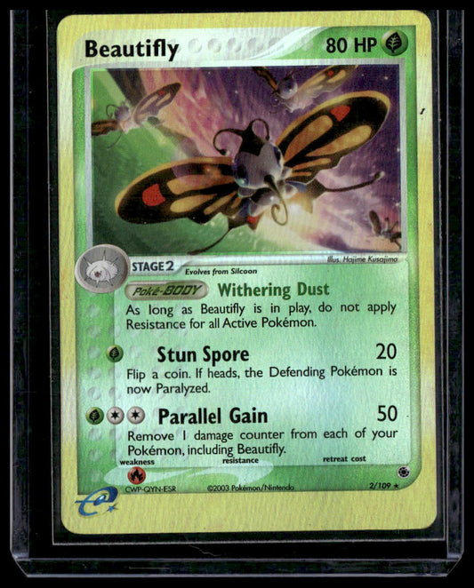 Beautifly #2/109 Reverse Holo Ruby and Sapphire LP