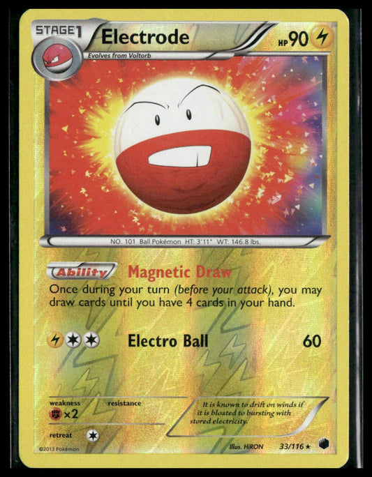 Electrode #33/116 Reverse Holo Plasma Freeze Pokemon LP