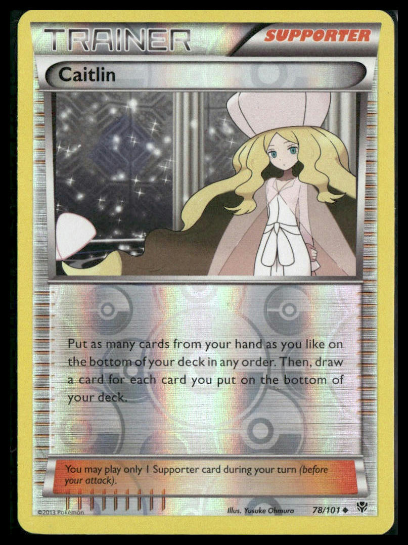 Caitlin #78/101 Reverse Holo Plasma Blast LP