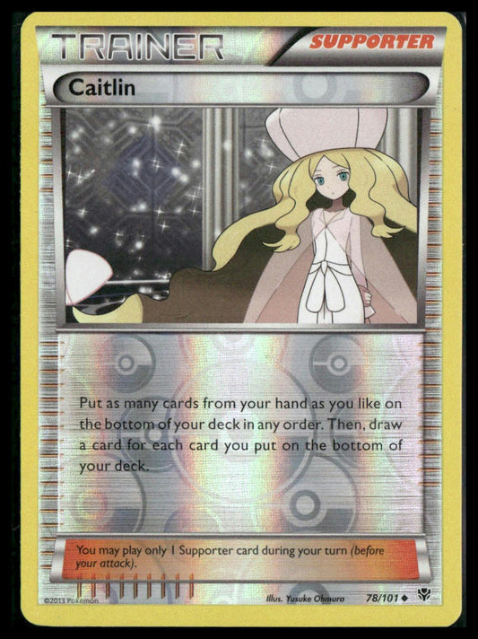 Caitlin #78/101 Reverse Holo Plasma Blast LP