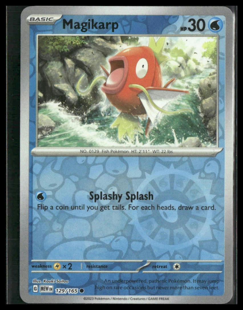 Magikarp #129/165 Reverse Holo Scarlet & Violet 151 NM