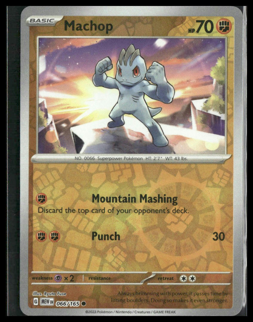 Machop #066/165 Reverse Holo Scarlet & Violet 151 NM