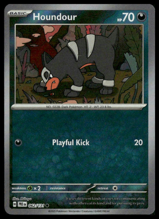 Houndour (Master Ball Pattern) #062/131 Prismatic Evolutions NM