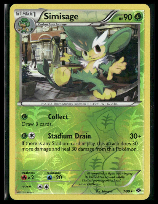 Simisage #7/99 Reverse Holo Next Destinies VLP