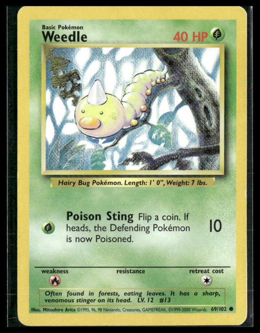 Weedle #069/102 Base Set MP