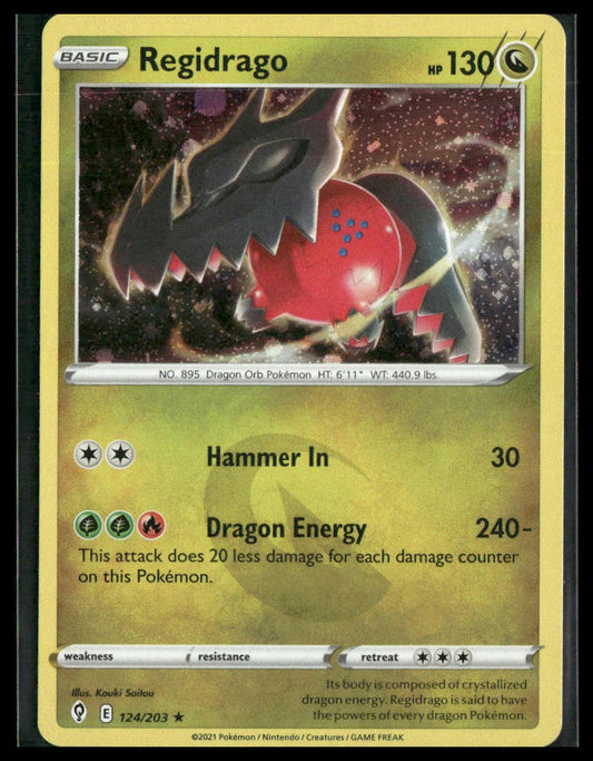 Regidrago #124/203 Cosmos Holo Evolving Skies NM