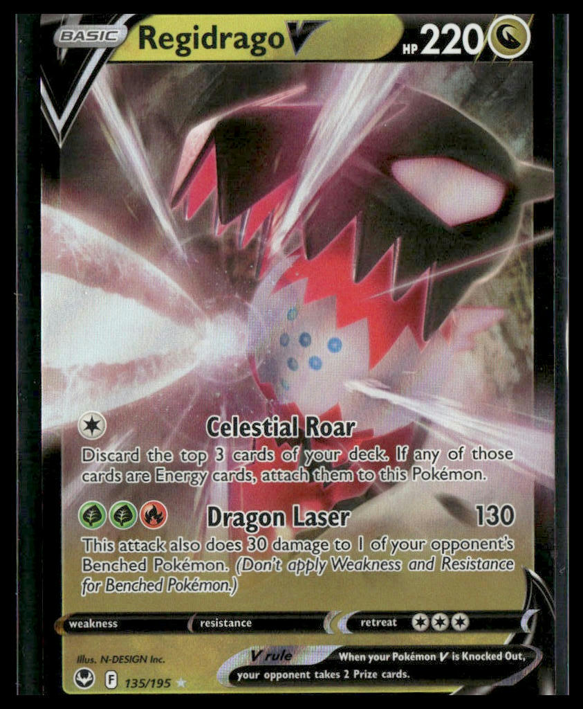 Regidrago V #135/195 Silver Tempest NM