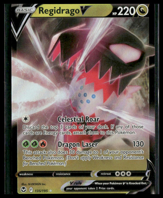 Regidrago V #135/195 Silver Tempest NM