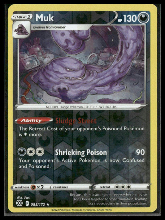 Muk #085/172 Reverse Holo Brilliant Stars NM