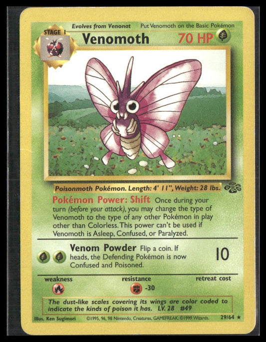 Venomoth #29/64 Jungle MP