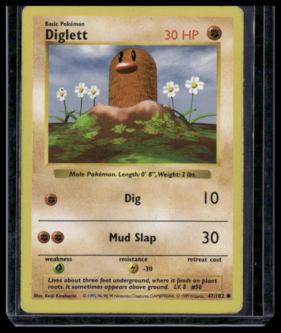 Diglett #047/102 Base Set (Shadowless) HP