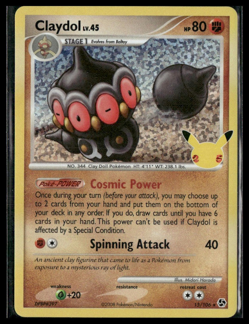 Claydol #15/106 Celebrations: Classic Collection NM