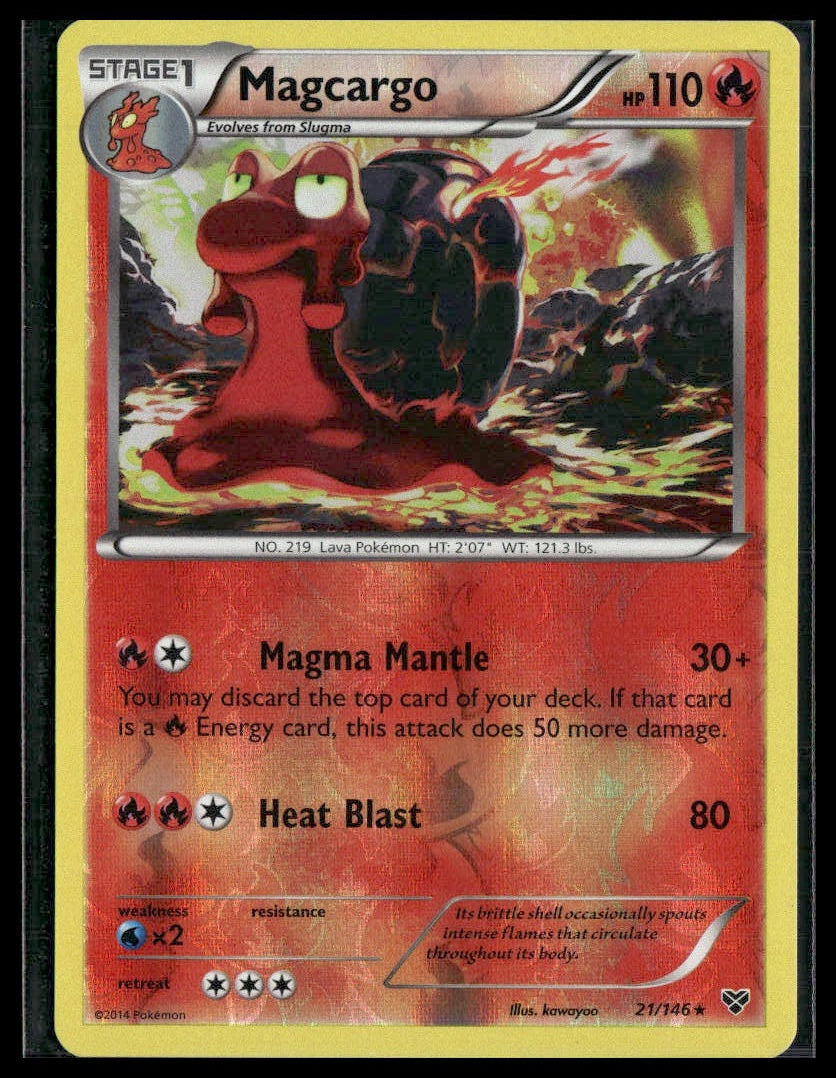 Magcargo #21/146 Reverse Holo XY Base Set VLP