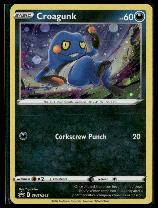 Croagunk #SWSH245 Cosmos Holo Sword & Shield Promo Cards VLP