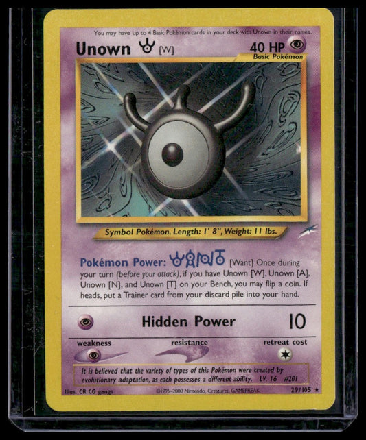 Unown [W] #029/105 Neo Destiny NM