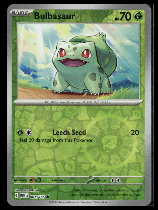 Bulbasaur #001/165 Reverse Holo (Costco Exclusive) Scarlet & Violet 151 NM