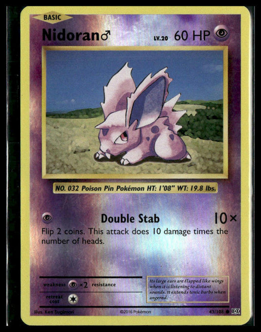 Nidoran M #43/108 Evolutions VLP