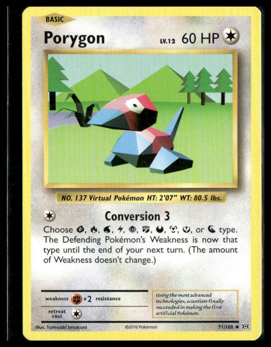 Porygon #71/108 Evolutions NM