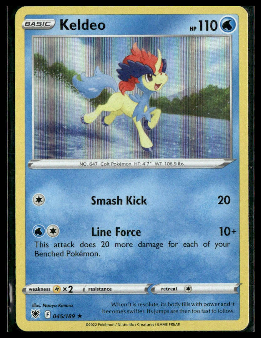Keldeo #045/189 Holo Astral Radiance NM