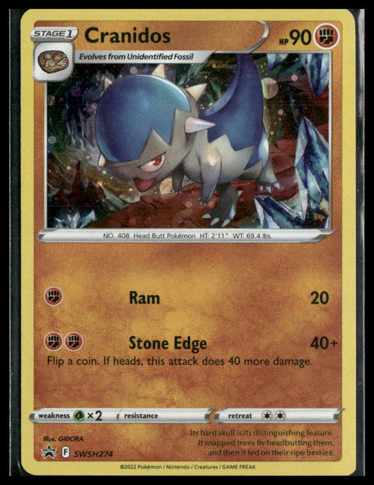 Cranidos #SWSH274 Cosmos Holo Sword & Shield Promo Cards NM