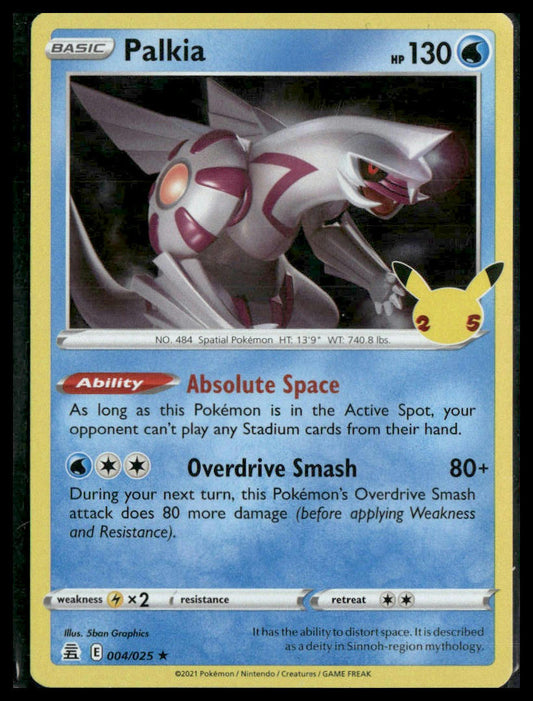 Palkia #004/025 Holo Celebrations NM