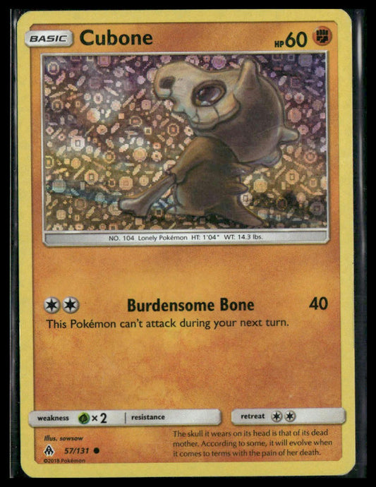 Cubone #57/131 General Mills Holo Forbidden Light MP