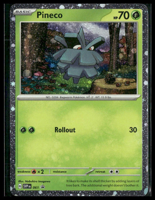 Pineco #061 Cosmos Holo Scarlet & Violet Promo Cards NM