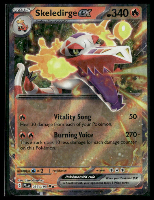 Skeledirge ex #037/193 Paldea Evolved NM