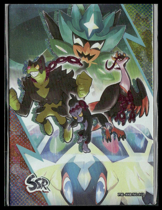 Teal Mask Okidogi Munkidori Fezandipiti #012 Chinese SSR Pokemon Elf Eif NM