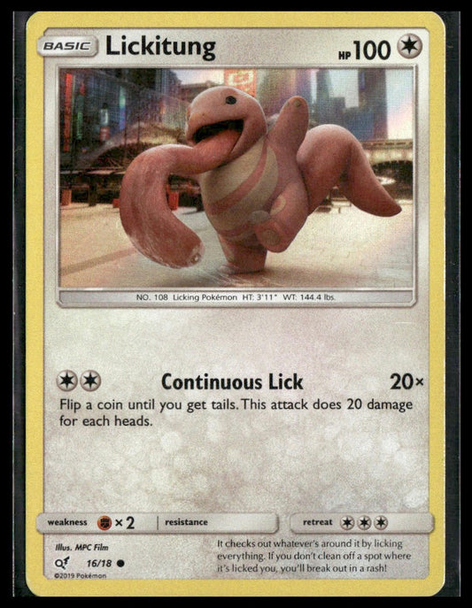 Lickitung (Holo Common) #16/18 Detective Pikachu LP