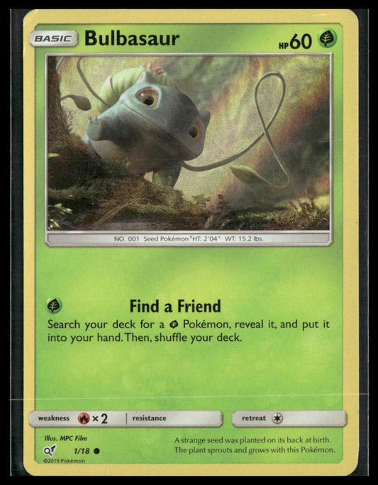Bulbasaur (Holo Common) #1/18 Detective Pikachu MP