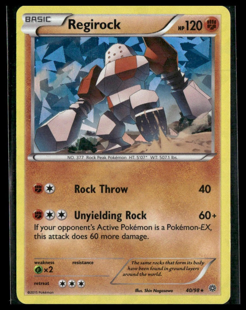 Regirock #40/98 Cracked Ice Holo XY - Ancient Origins LP