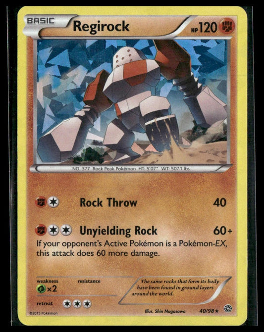 Regirock #40/98 Cracked Ice Holo XY - Ancient Origins LP