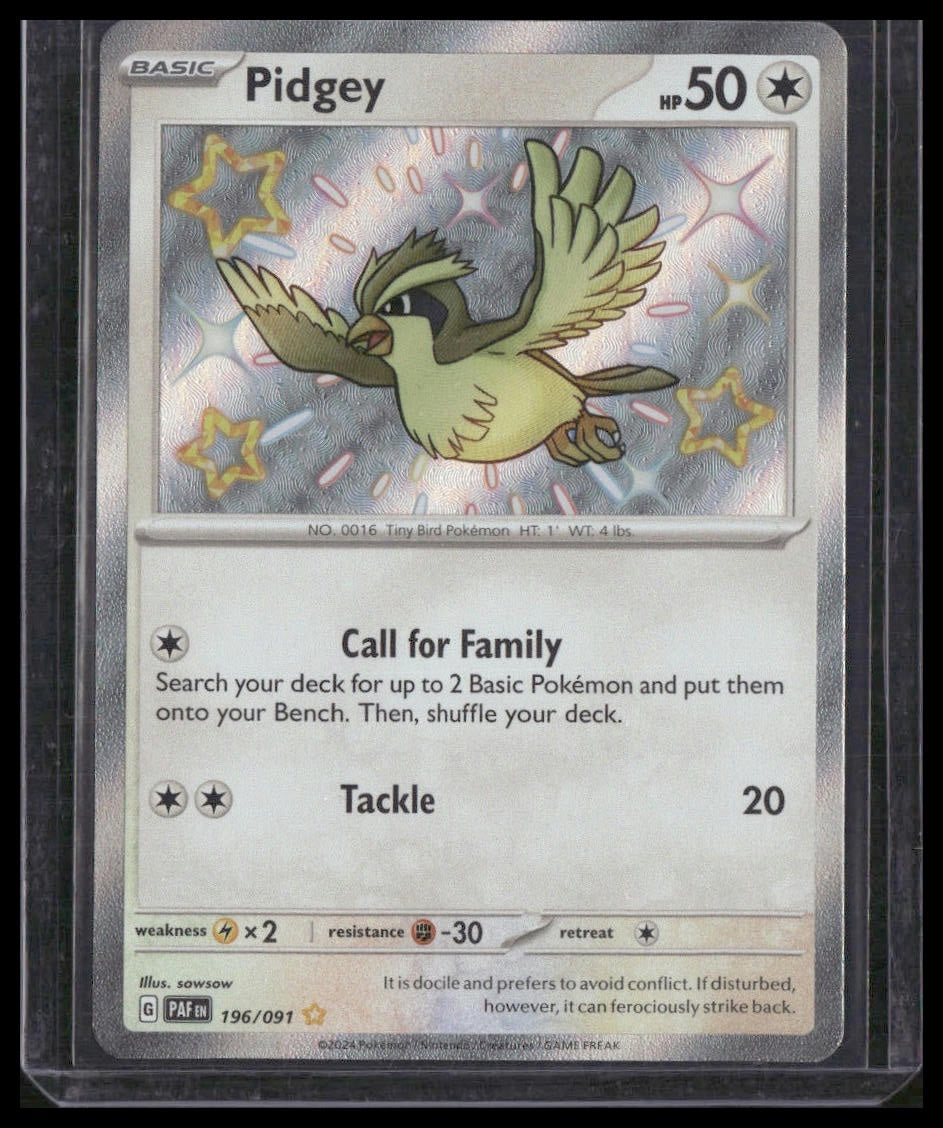 Pidgey #196/091 Paldean Fates NM