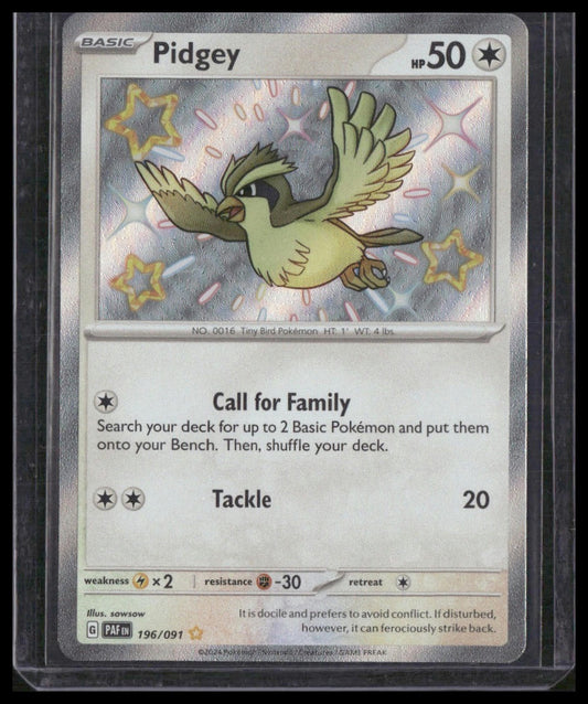 Pidgey #196/091 Paldean Fates NM