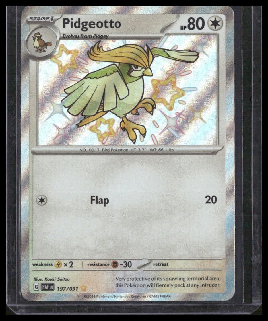 Pidgeotto #197/091 Paldean Fates NM