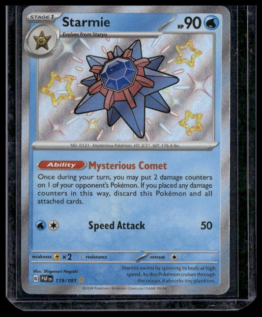 Starmie #119/091 Paldean Fates NM