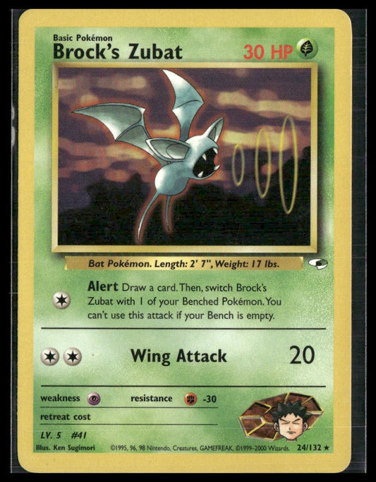 Brock's Zubat #024/132 Gym Heroes LP