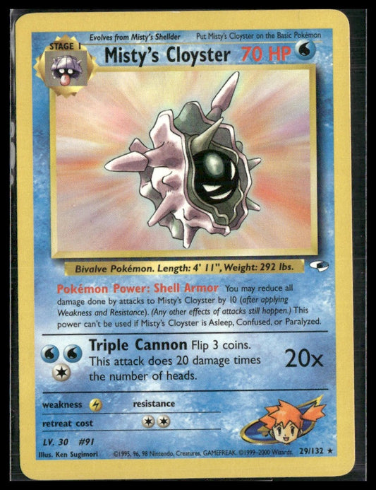 Misty's Cloyster #029/132 Gym Heroes LP
