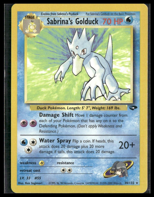 Sabrina's Golduck #030/132 Gym Challenge LP