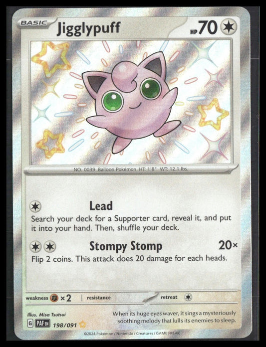 Jigglypuff #198/091 Paldean Fates NM