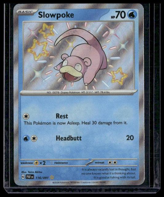 Slowpoke #116/091 Paldean Fates NM