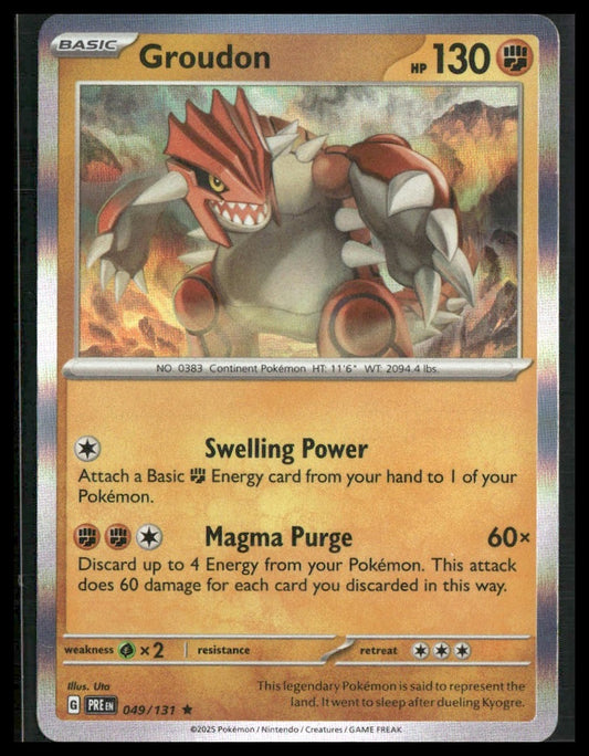 Groudon #049/131 Prismatic Evolutions NM