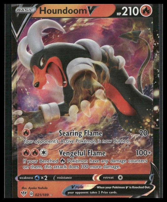 Houndoom V #021/189 Darkness Ablaze NM