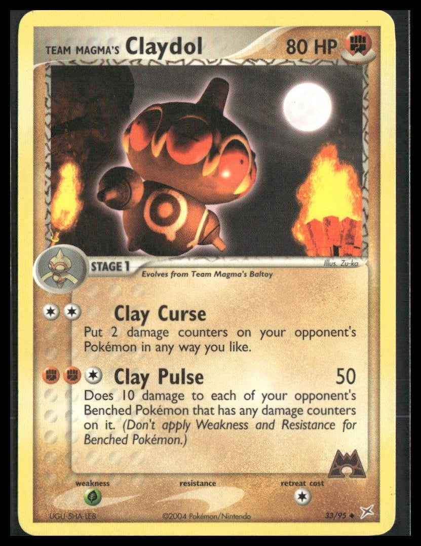 Team Magma's Claydol #33/95 Team Magma vs Team Aqua LP